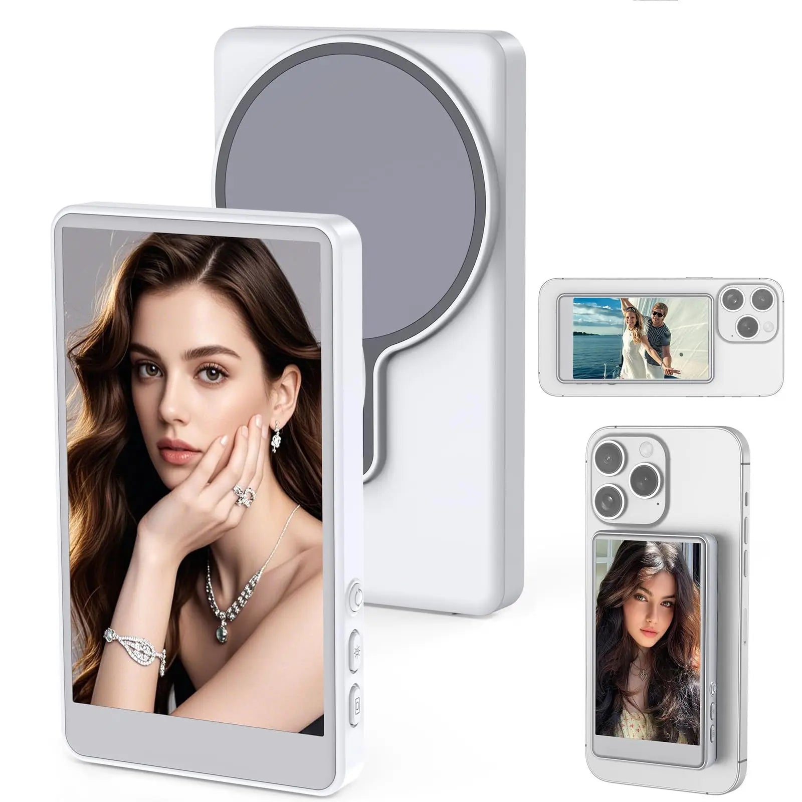 Phone Vlog Selfie Monitor Screen with Magnetic Mount & Remote