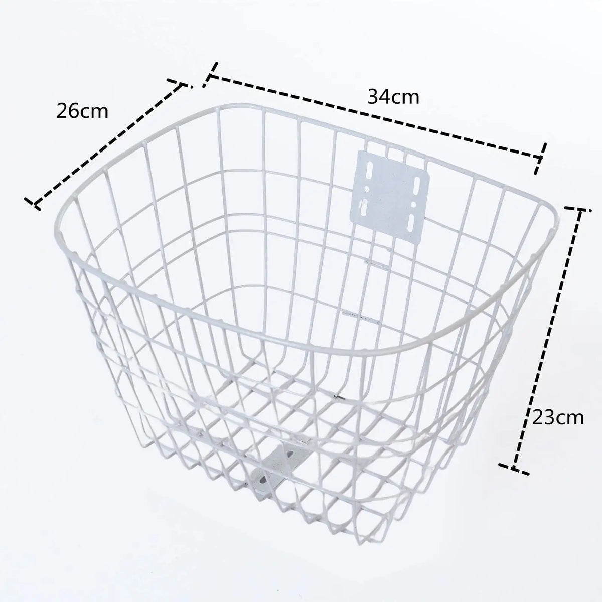 Panier avant de vélo en fer, 34 × 26 × 23 cm