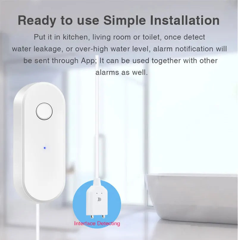 Tuya WiFi Water Leak Sensor with Probe