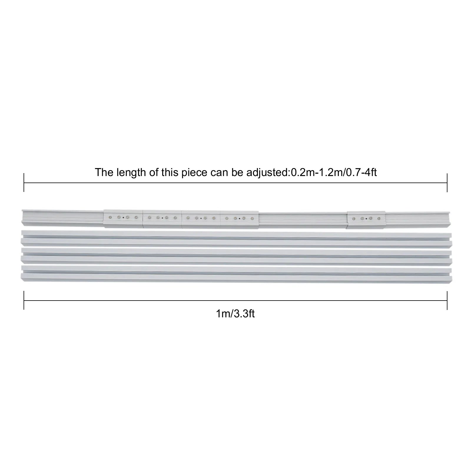 Smart Motorized Curtain Track with Remote, Timer & Quiet 13ft Rail