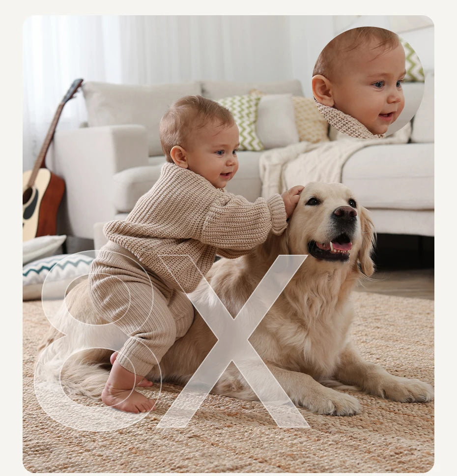 Baseus 3MP 2K Pan & Tilt Home Security Camera