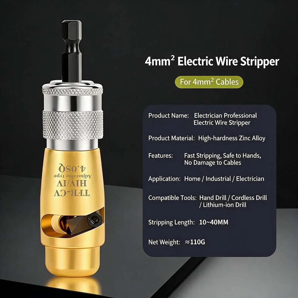 Rotary Wire-Stripping Tool - Size Options