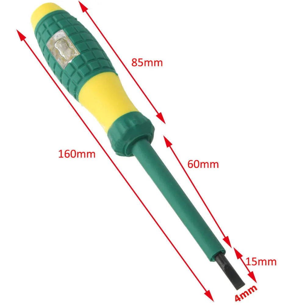 Tournevis testeur de tension électrique, pointe de 4 mm