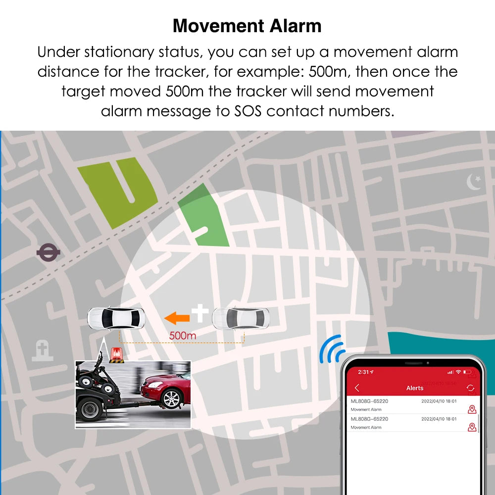 4G MiCODUS GNSS Locator ML808G 10000Mah Magnet Asset GPS Tracker Vehicle Waterproof Geo-fence Lifetime Free APP