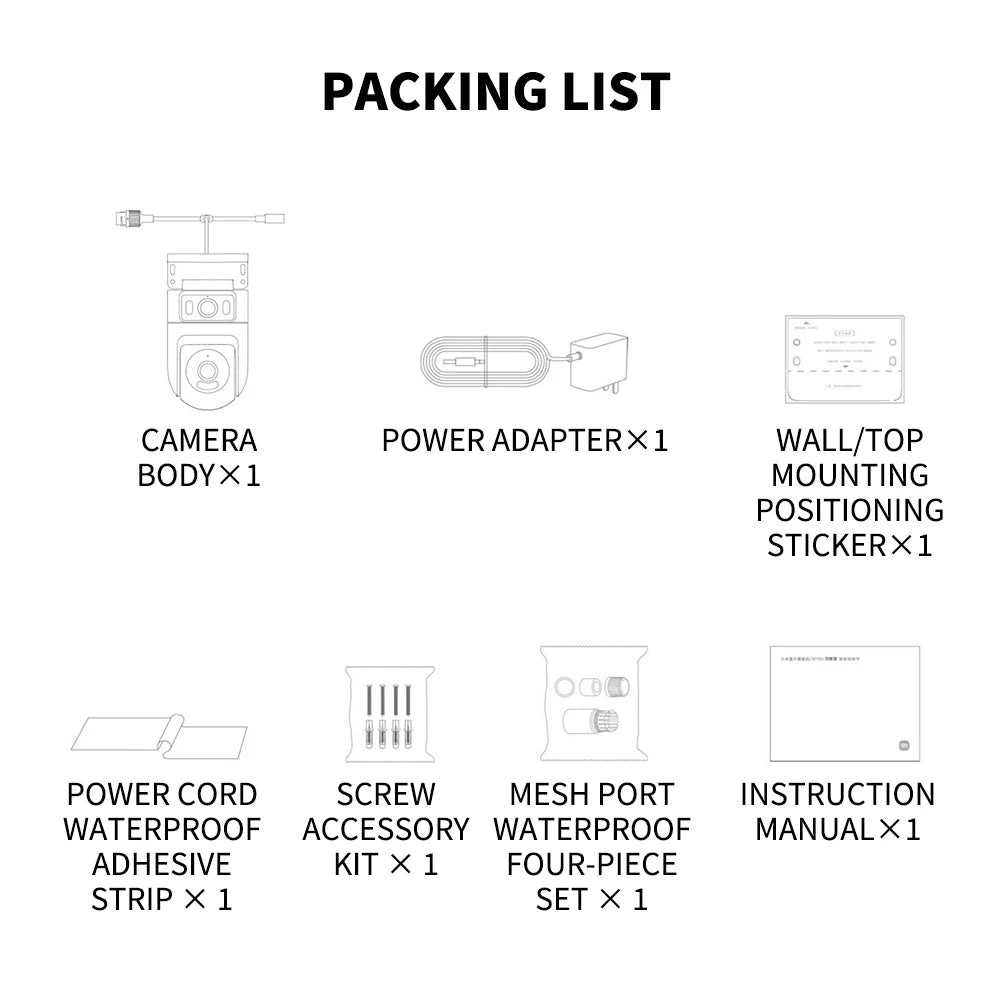 Xiaomi venkovní CW500 bezpečnostní systém s duální kamerou