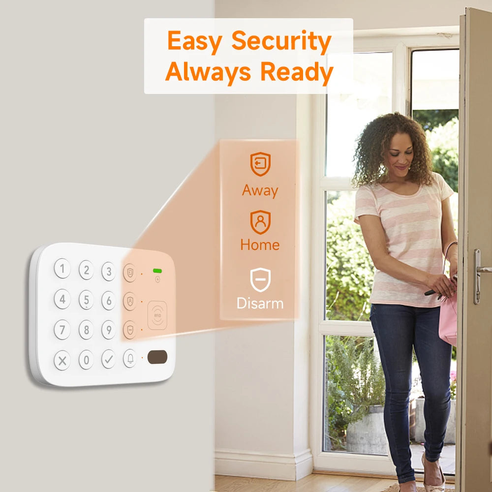 Teclado Táctil Inalámbrico LoRa Inteligente Staniot, 500 m de alcance de transmisión, Etiqueta RFID compatible con Secpanel 7 Pro, Panel de Control de Alarmas, Accesorios de Seguridad para el hogar