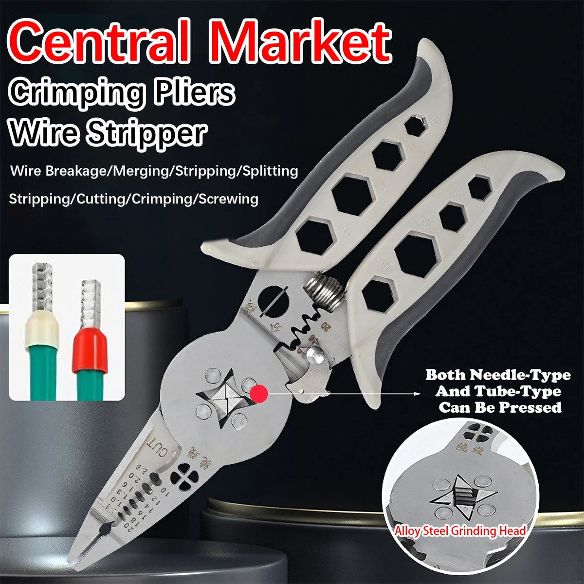 Multi Functional Electrician Tools Pliers Crimping Tool set For Wire Splitting And Stripping Specialized For Electricians
