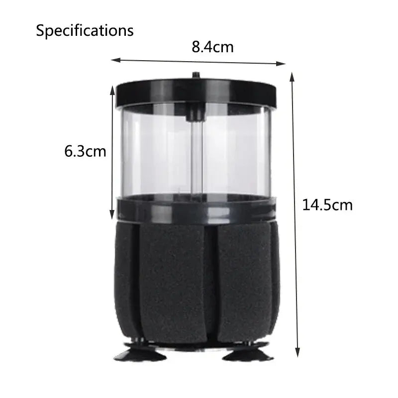 Čierny filter na akvárium, pre akvárium, skimmer, vzduchová pumpa, biochemická hubka, filtrácia bio akvária
