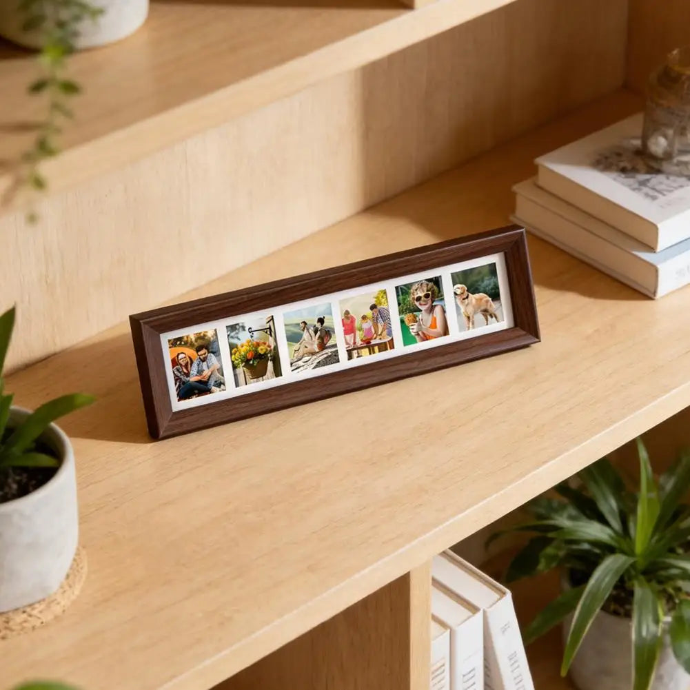 Cadre de présentation de bureau pour six photos