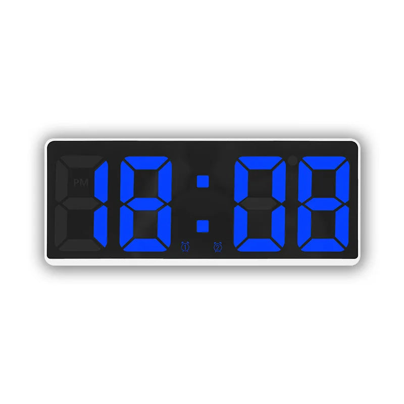 Digital Dual Alarm Clock with Adjustable LED Display