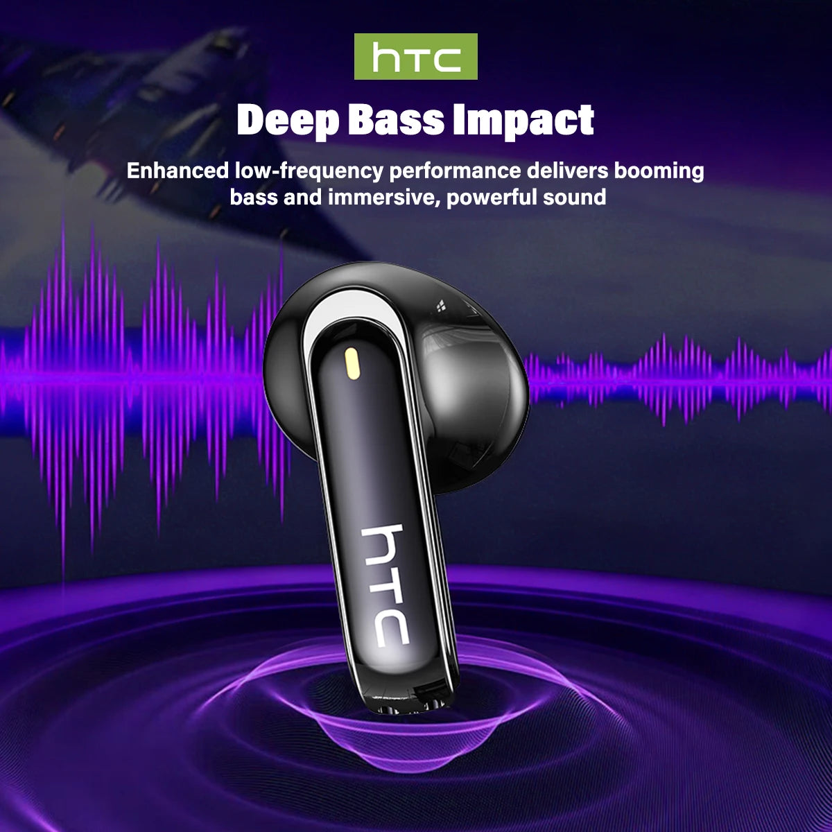 Wireless Bluetooth Earbuds with AI Translator and LCD Display