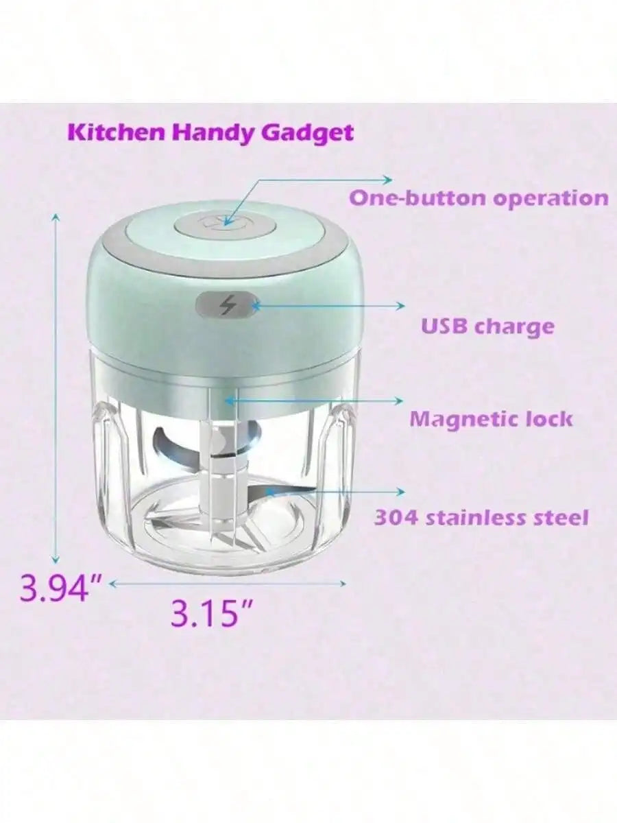 USB Rechargeable Mini Electric Food Chopper 100ml & 250ml