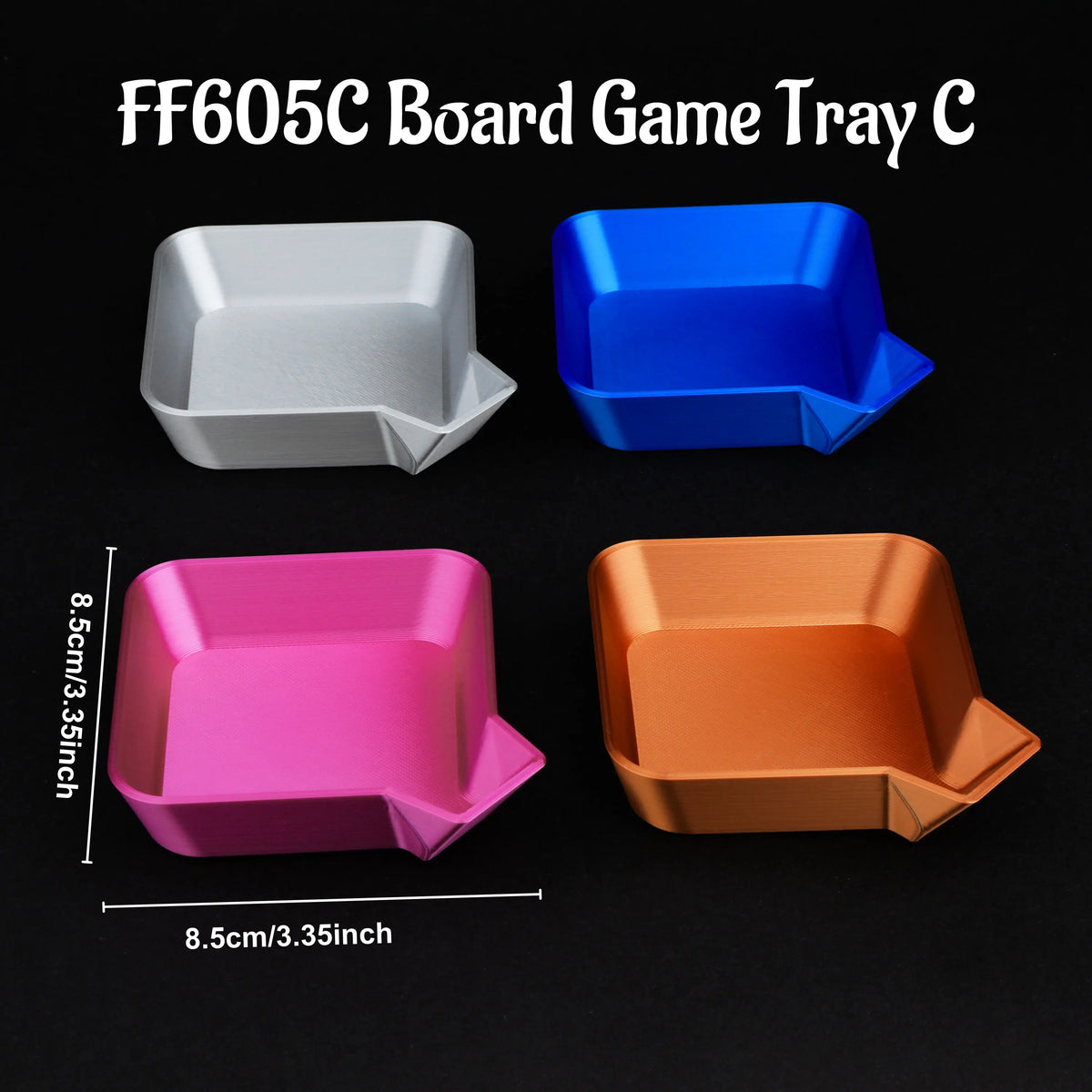 Board-Game Dice Tray, Three Design Options