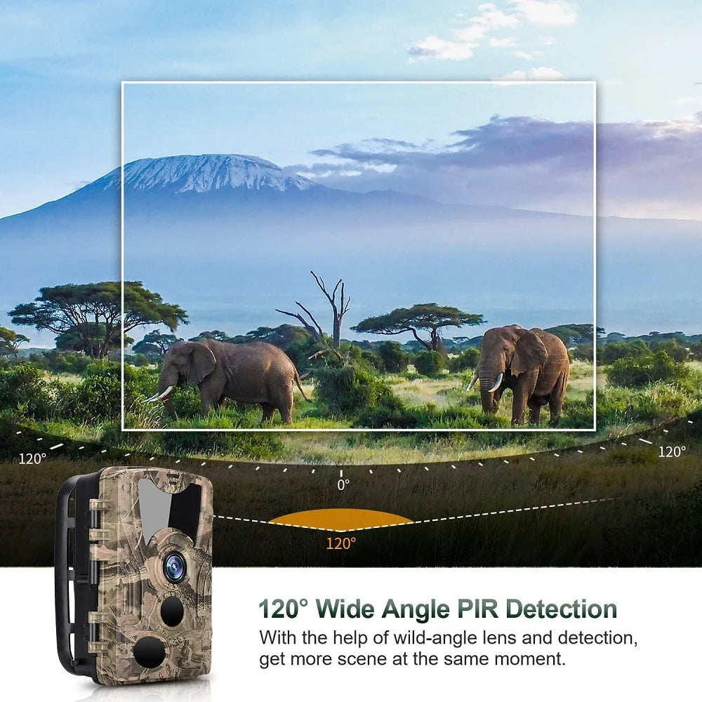 20MP 1080P Trail Camera with Night Vision and IP66 Waterproof