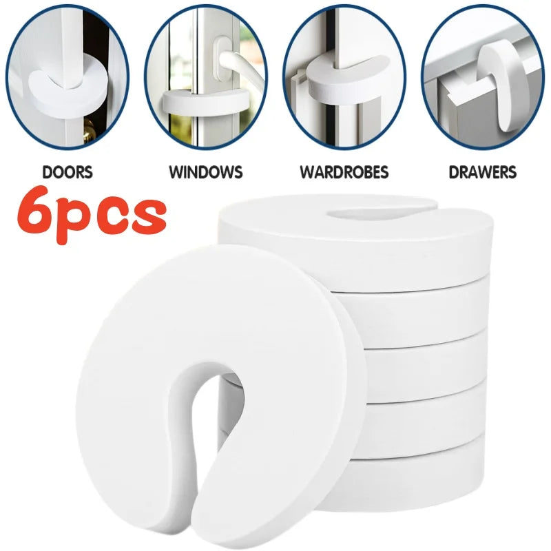 Six gonds de fermeture en mousse