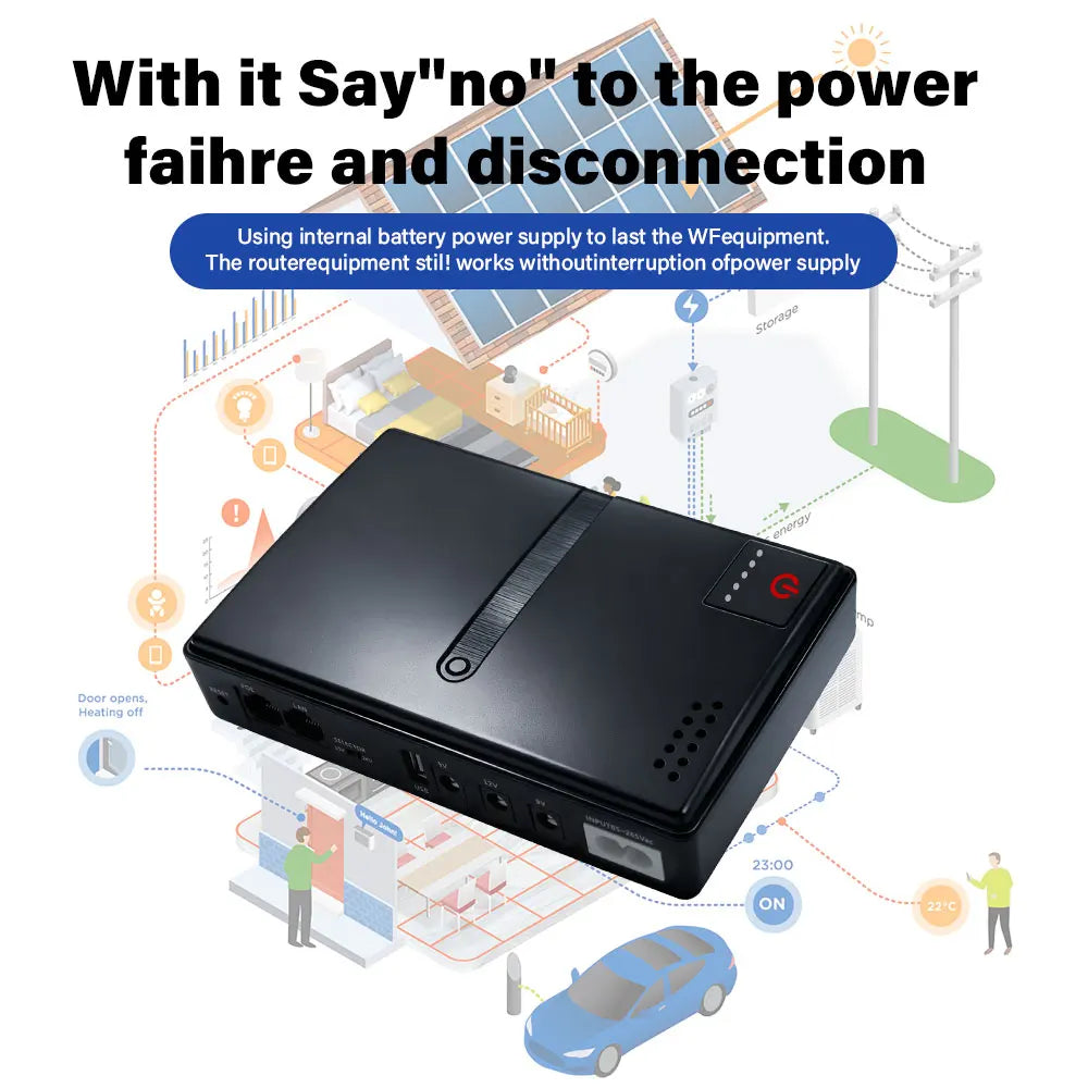 Mini UPS 5V 9V 12V pro router WiFi modem