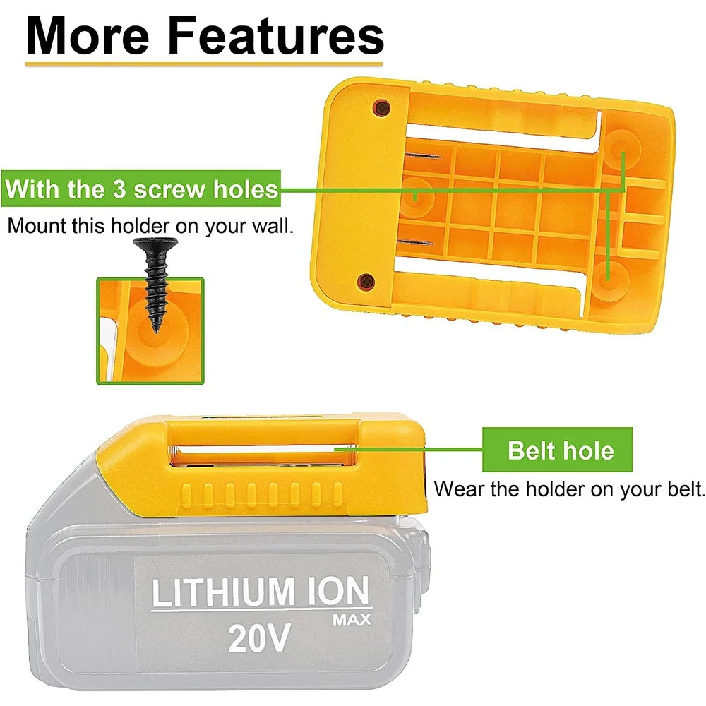 DeWalt 18/20 V-os akkumulátoradapter USB-A- és USB-C-kimenettel