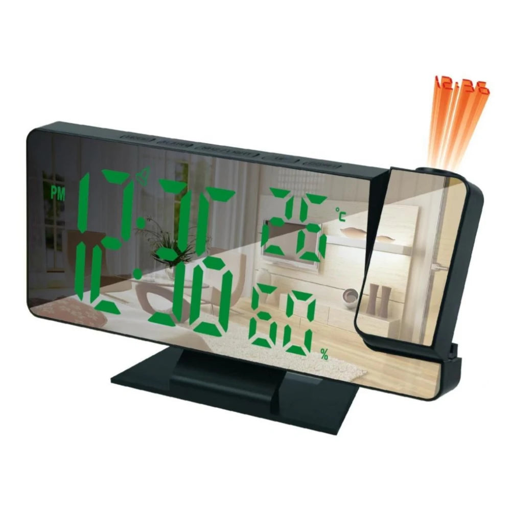 USB Projection Clock with Temperature and Humidity