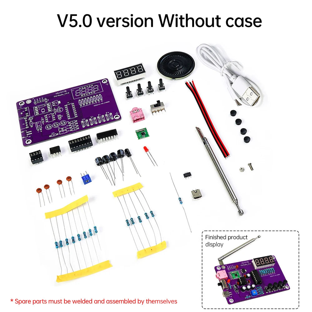 DIY FM Radio Soldering Kit - Case Options