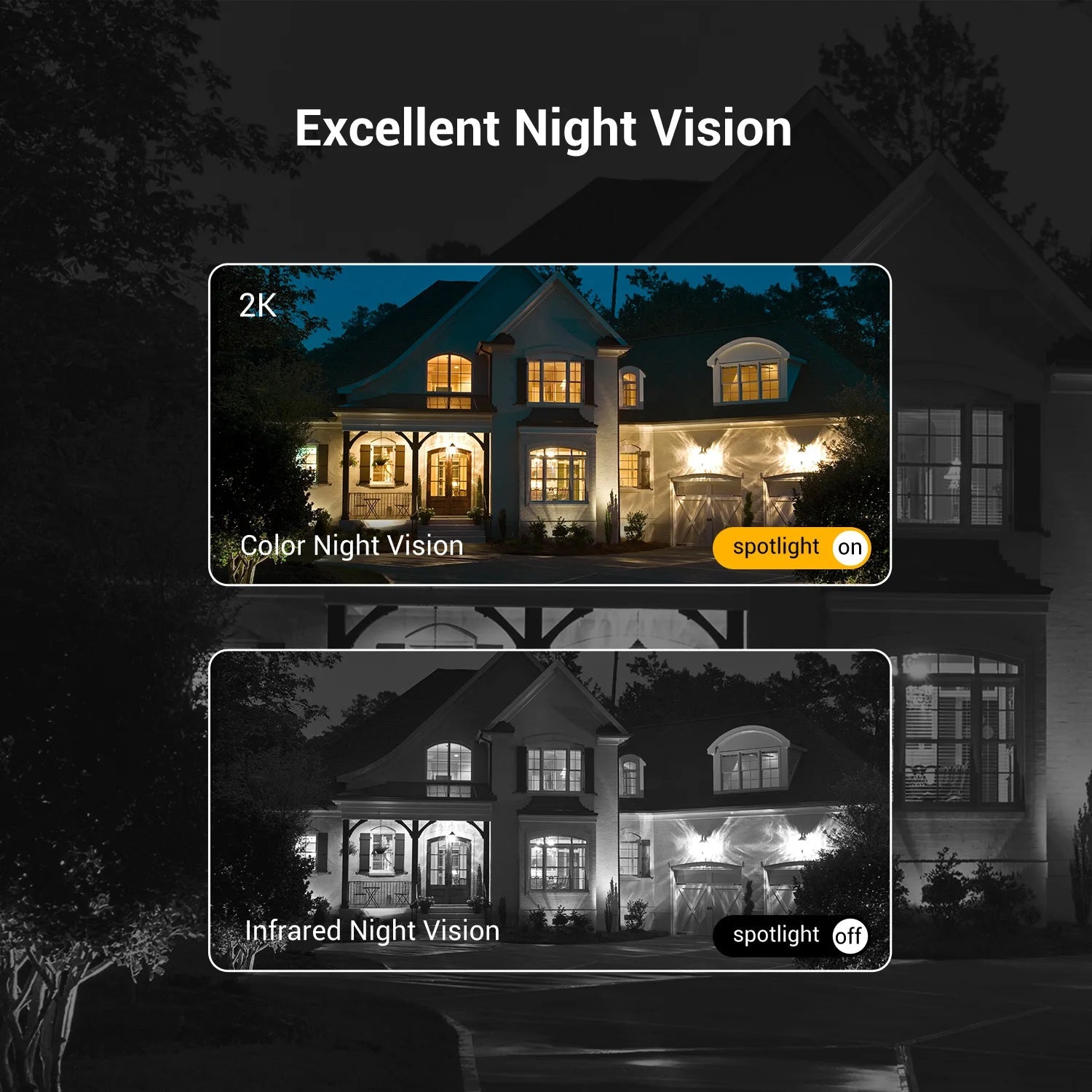 BoyKeep 3MP 2.4GHz WiFi Outdoor Home Security IP Smart Monitor Video Surveillance Camera Full Color Night Vision