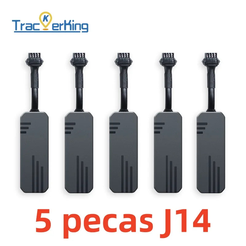 5 piezas Trackerking J14 rastreador GPS, dispositivo 2G, localizador en tiempo real, GT06 protocolo, con plataforma gratuita, app, alarma acc