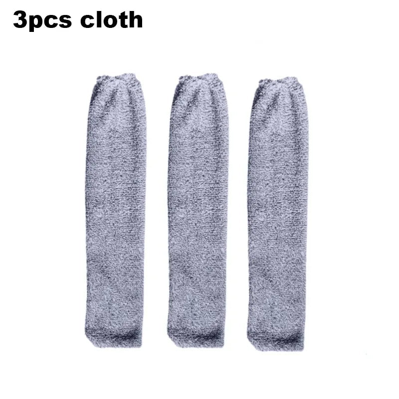 UNTIOR Long Handle Dust Mops Floor Ceiling Cleaning 1/2/3pcs Cloth Mops Bed Bottom Dust Cleaner Removal Household Cleaning Tool