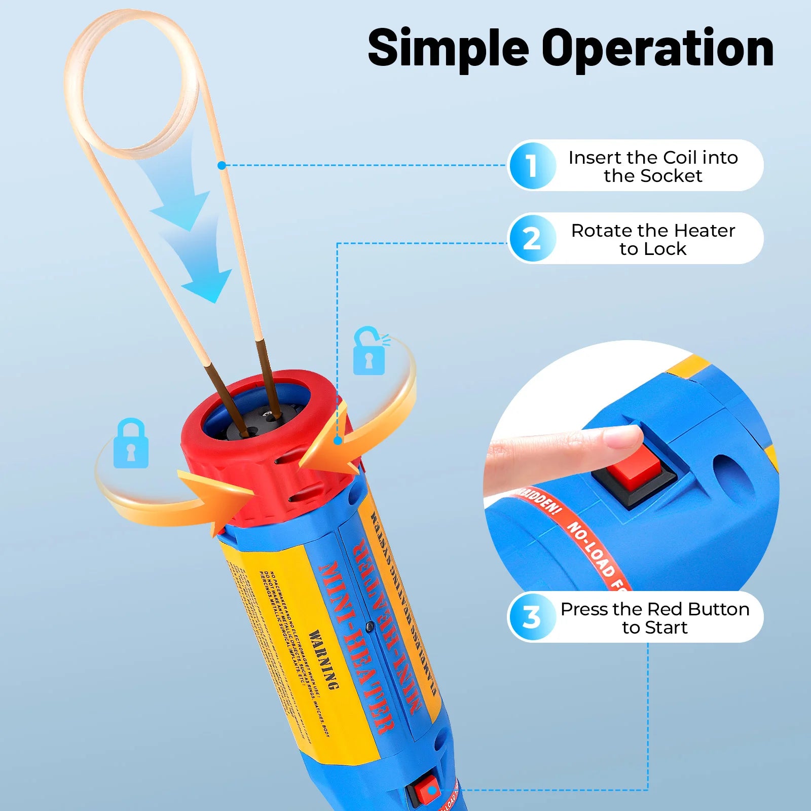 Hızlı Civata ve Vida Sökme için Manyetik İndüksiyon Isıtıcı Kiti