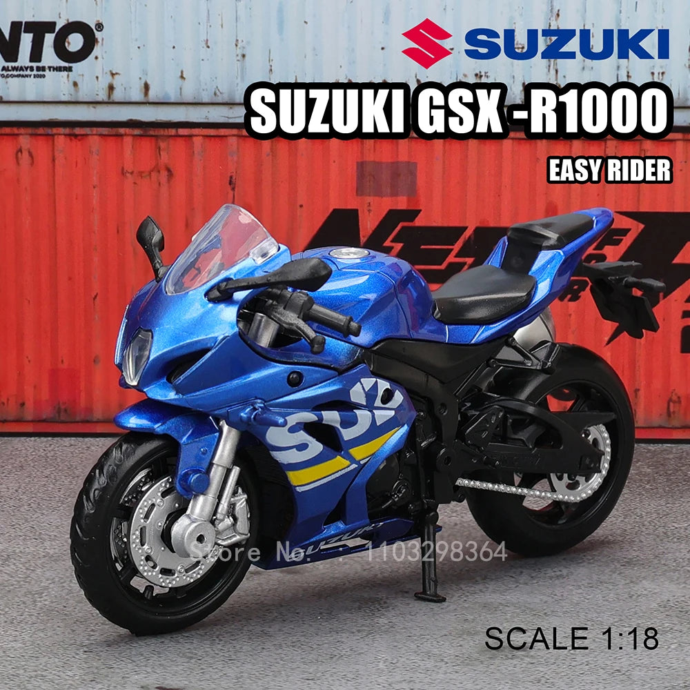 MSZ 1:18 Kawasaki Ninja H2R Suzuki YAMAHA modèle de moto en alliage moulé sous pression, cadeau jouet, modèle de moto statique moulé sous pression