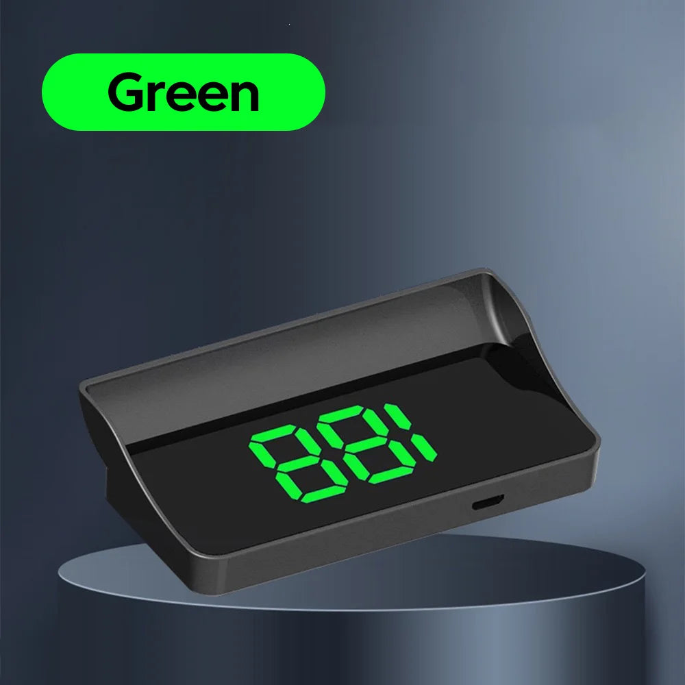 5V GPS Head-Up Speed Display, Green or White Numbers