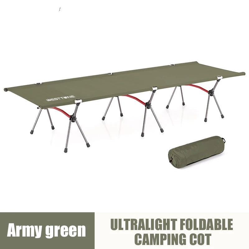 Portable Folding Camping Bed with Height Adjustment