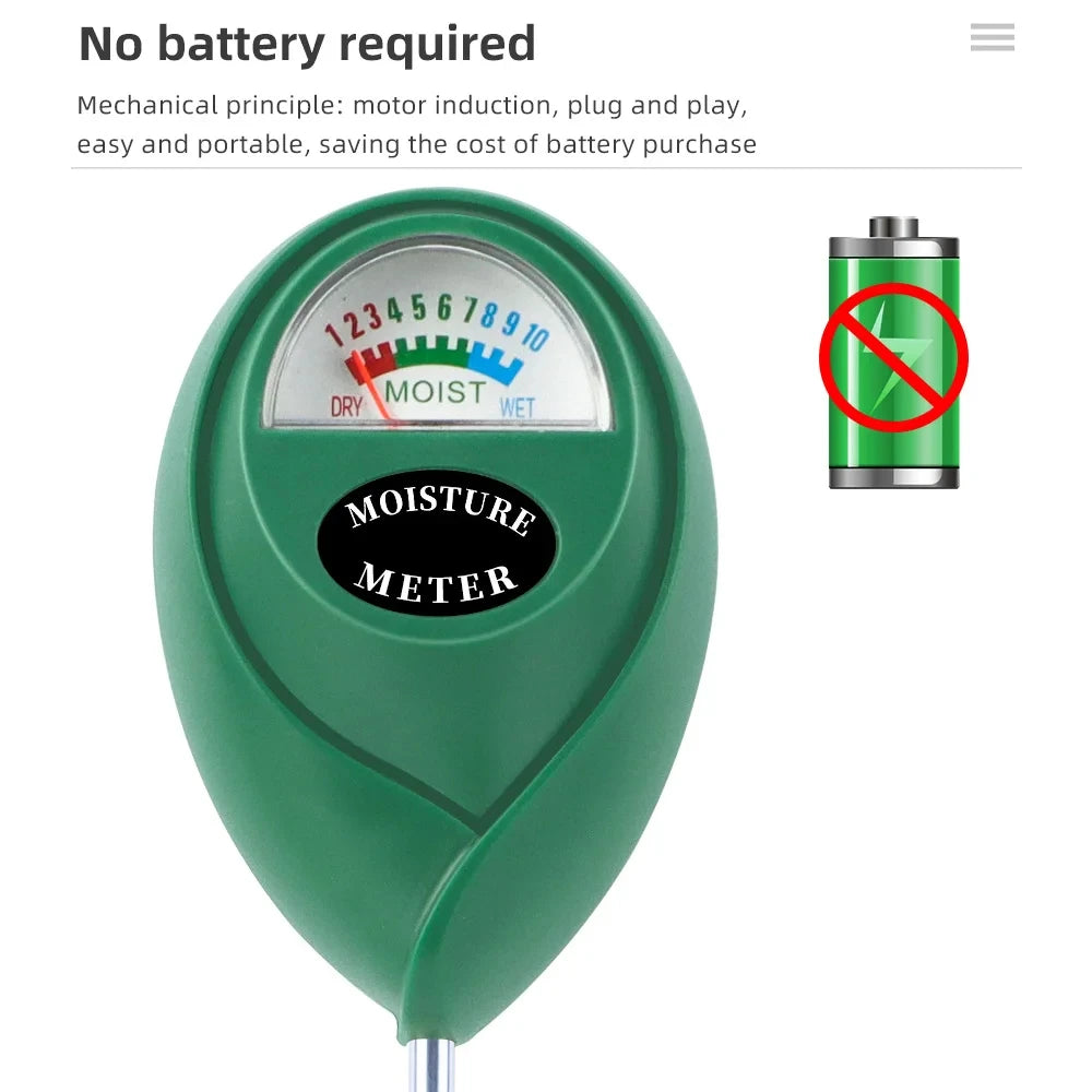 Soil Moisture Meter Plant Water Tester Humidity Monitor Detector Hygrometer For Flower Gardening Home Measuring Tool