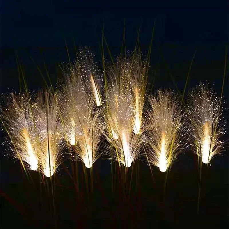 Solar Reed-Style Garden Accent Light