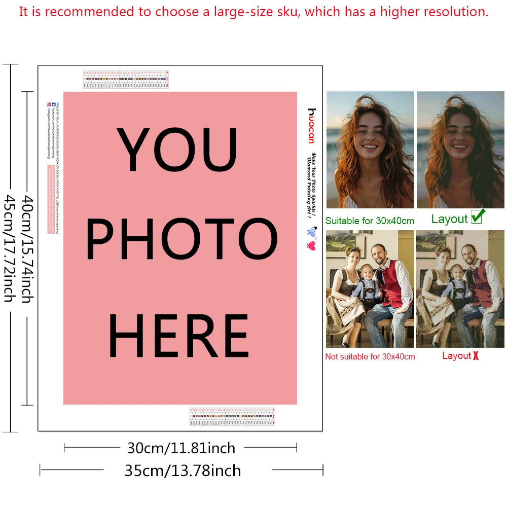 Customizable Diamond Mosaic With Your Own Photo