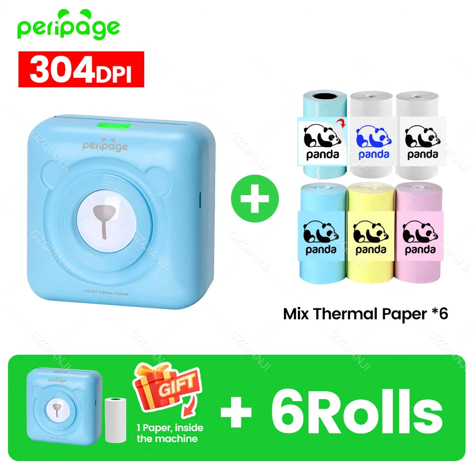A6 Bluetooth Pocket Thermal Printer