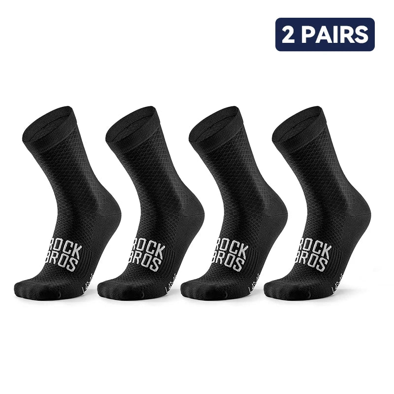 Breathable Cycling Socks High-Elastic Shock Absorbing 2 Pairs