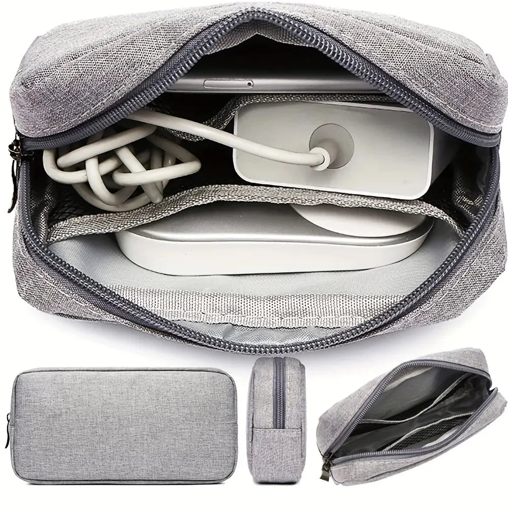 Travel Cable and Small Electronics Organiser Bag