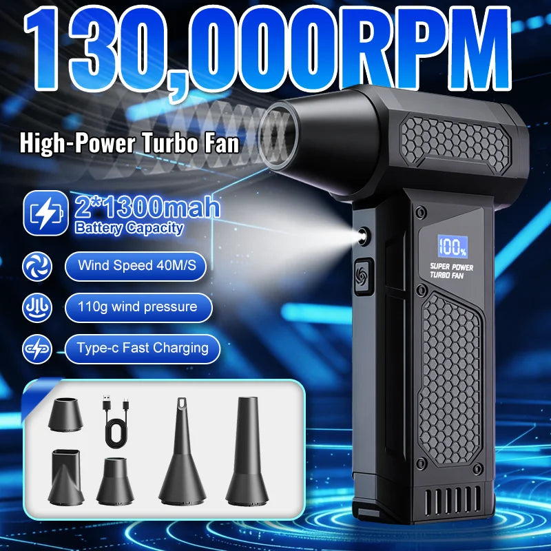 Rechargeable Air Duster with Digital Display