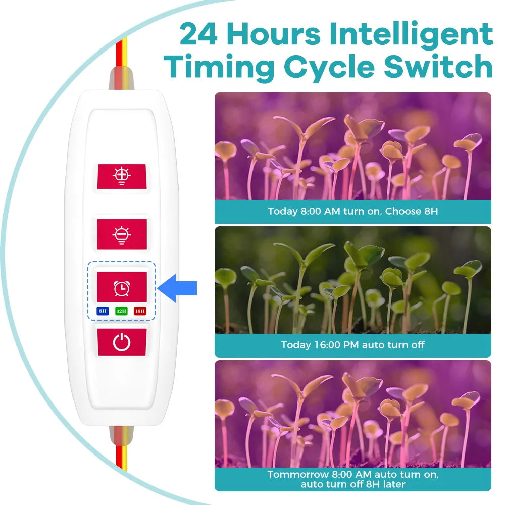 USB Plant Grow Light, One to Four Heads