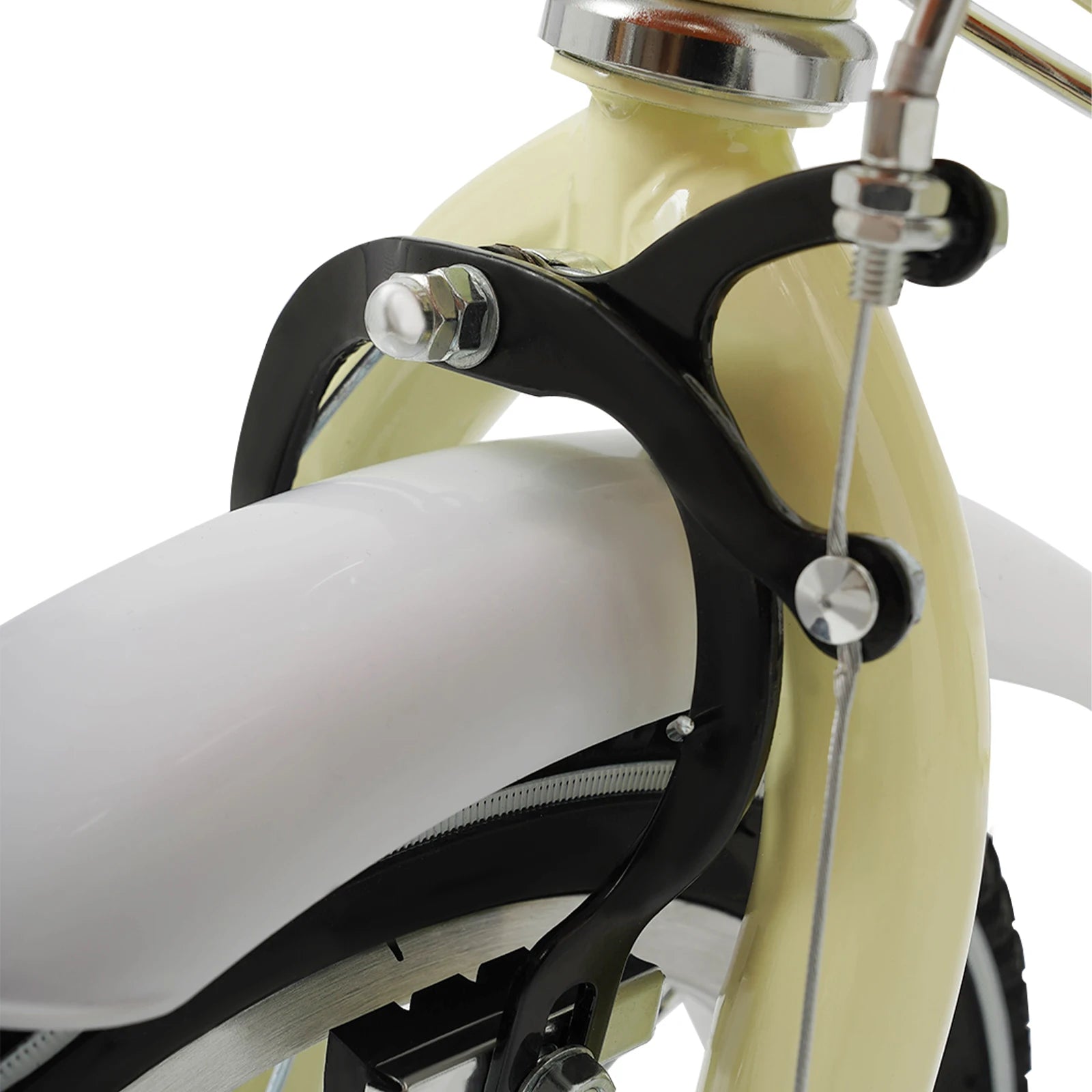 12 Inch Kids Bike w/Training Wheels+Basket, Dual Brakes Adjustable Children's Bicycle Load 40kg for Ages 2-4 (Green/Yellow/Pink)