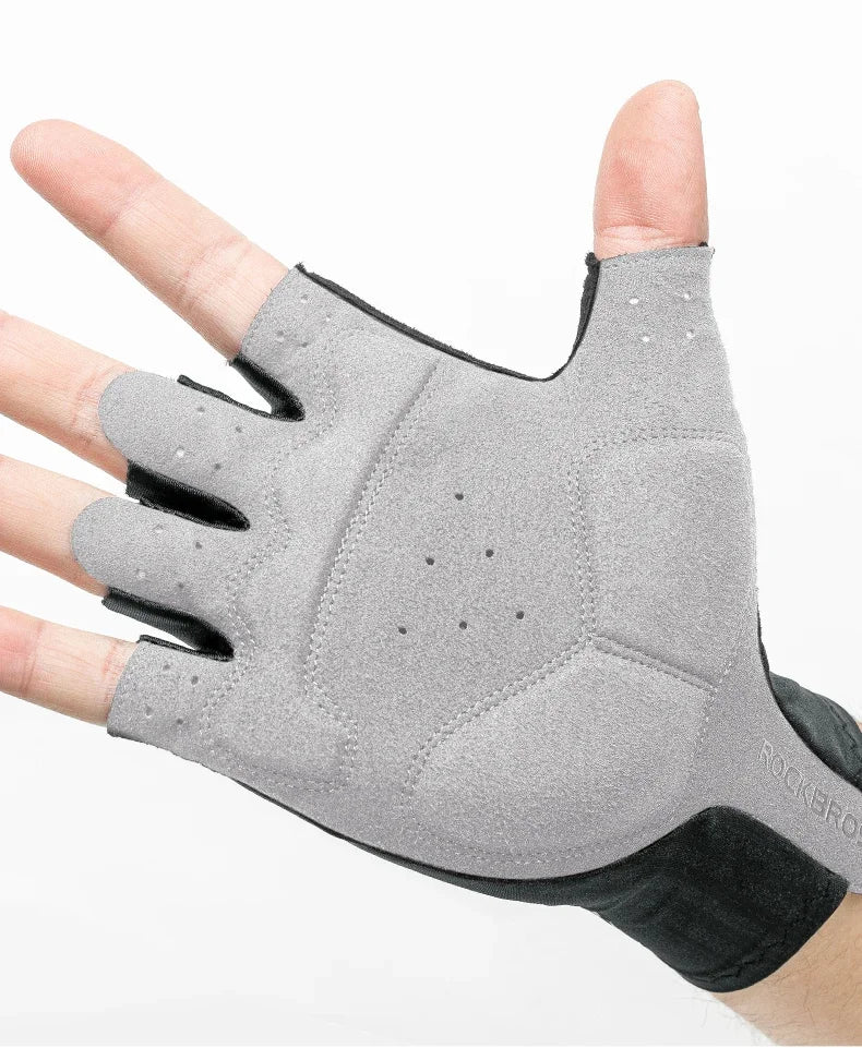 Schokabsorberende halfvinger fietshandschoenen ademende grip