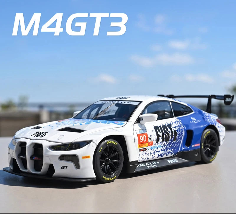 1:24 M4 GT3-modellbil i støpt metall