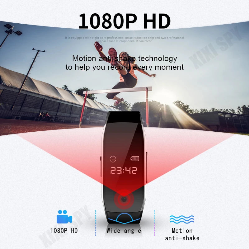1080P HD kameraóra hangrögzítővel és egygombos felvétellel