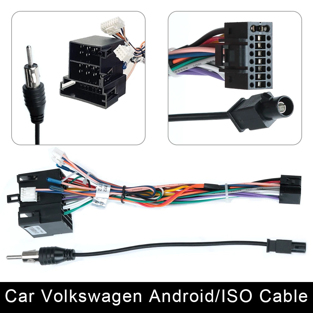 Câble ISO pour autoradio Android, accessoires pour écran 2DIN, stéréo Suzuki Kia VW Hyundai Honda Toyota Nissan Mitsubish, Ford Outlander