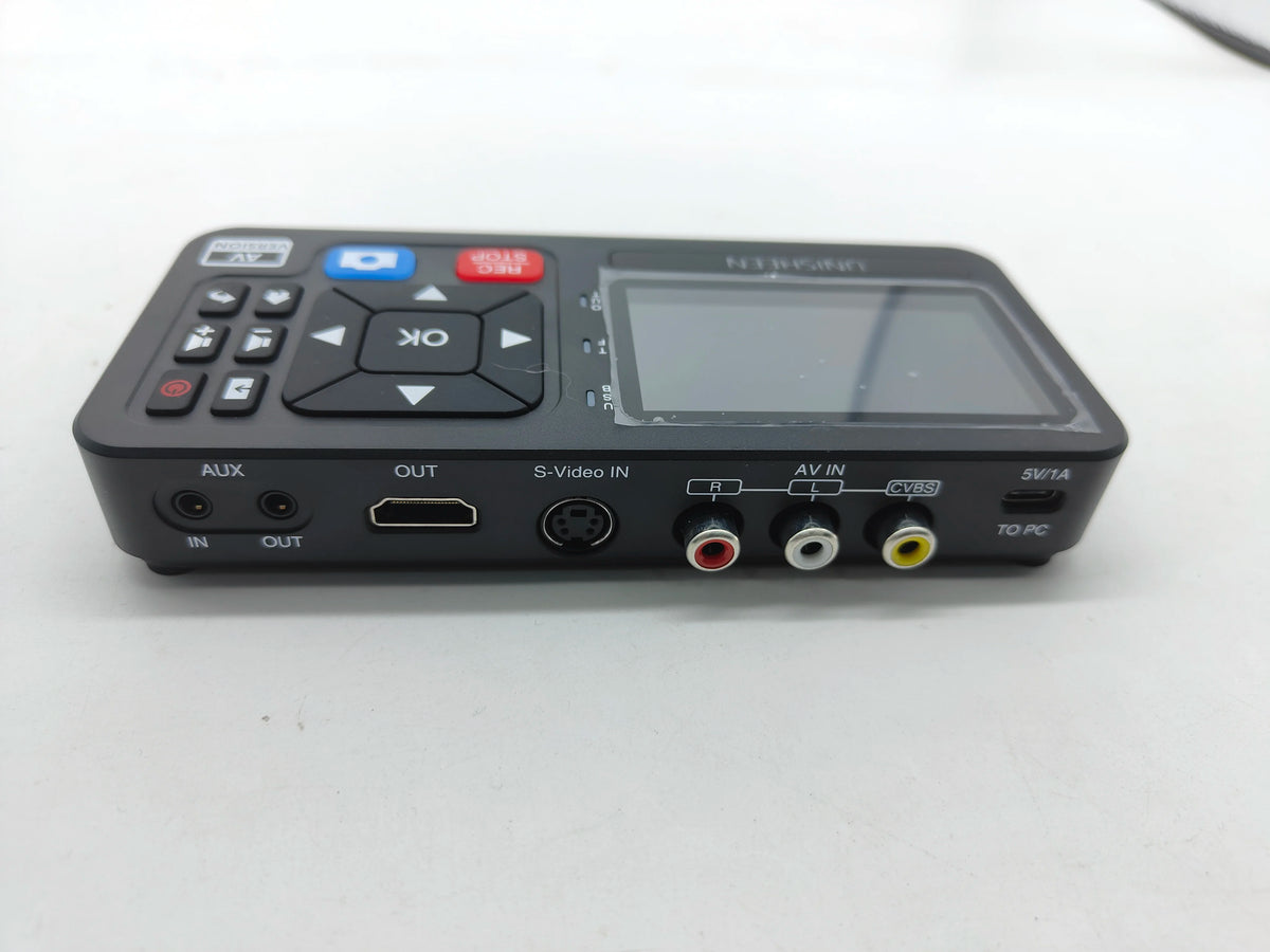 UNISHEEN UR230A Analog CVBS RCA SVideo Camera USB Tape VHS Capture Box MP3 Video Recorder VCR to Digital Converter