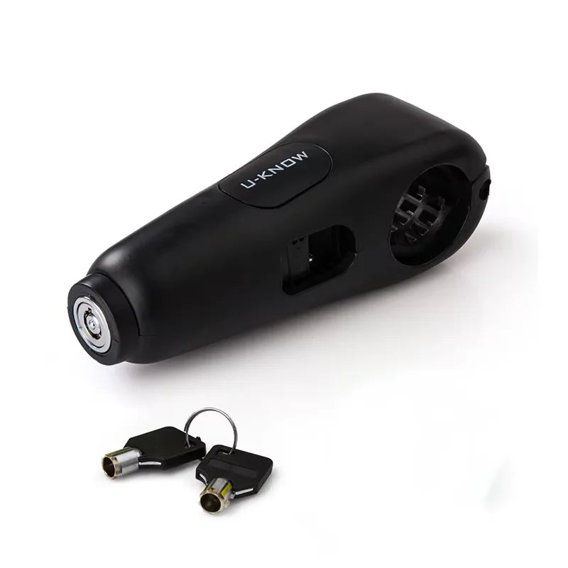Handlebar Lock with 100 dB Alarm for Motorcycle and Scooter