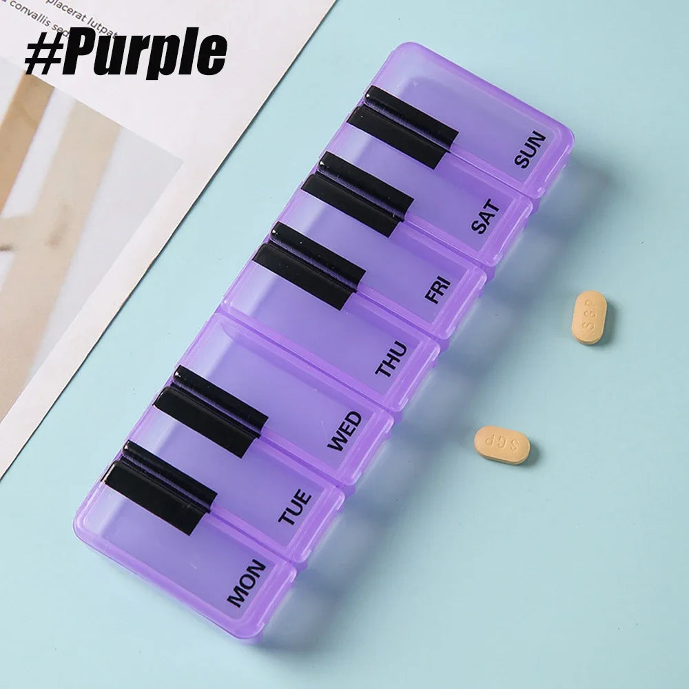 Seven-Day Pill Organiser with Individual Lids