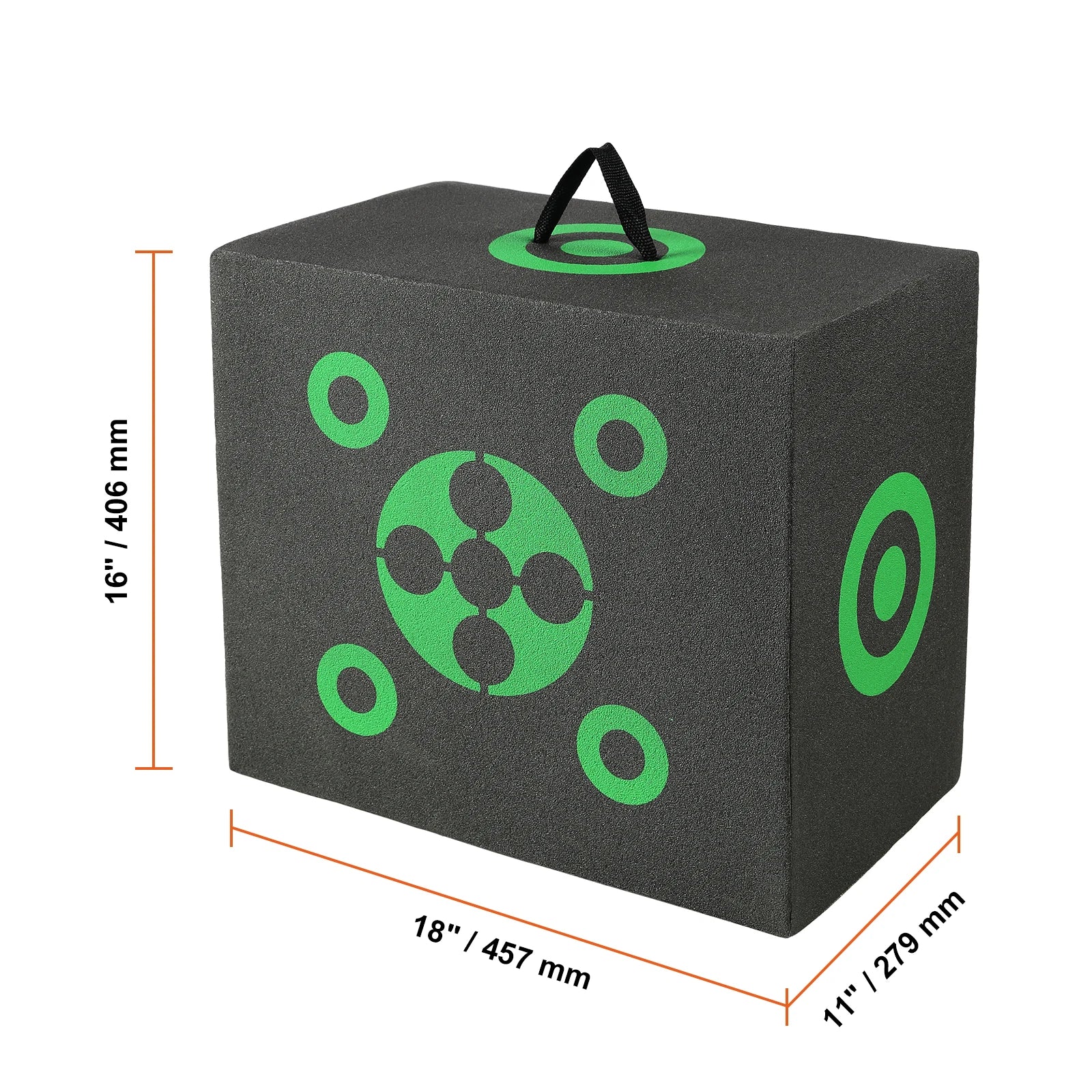 SucceBuy All-side Shotting Outdoor Portable Archery Target with Carry Handle Easy Arrow Removal Visibility Easy to Transport