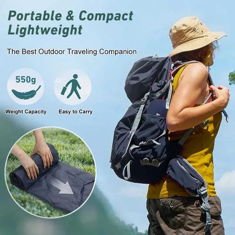 Ultralight Inflatable Camping Sleeping Pad, 550g for Travel