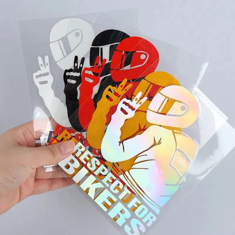 1pc Respect Biker Sticker For On Car Motorcycle Vinyl 3D Stickers Motorcycle Vinyl 3D Stickers And Decals