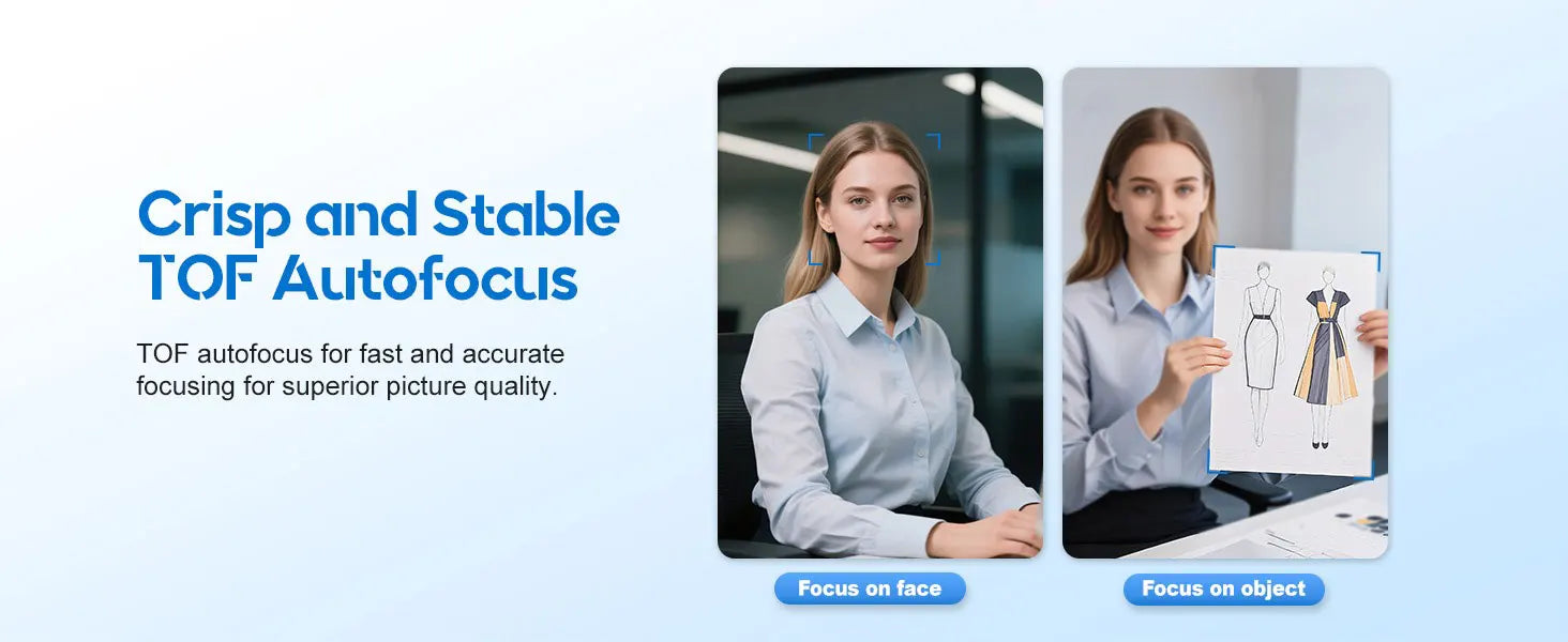 2K Streaming Webcam with Ring Light and Autofocus